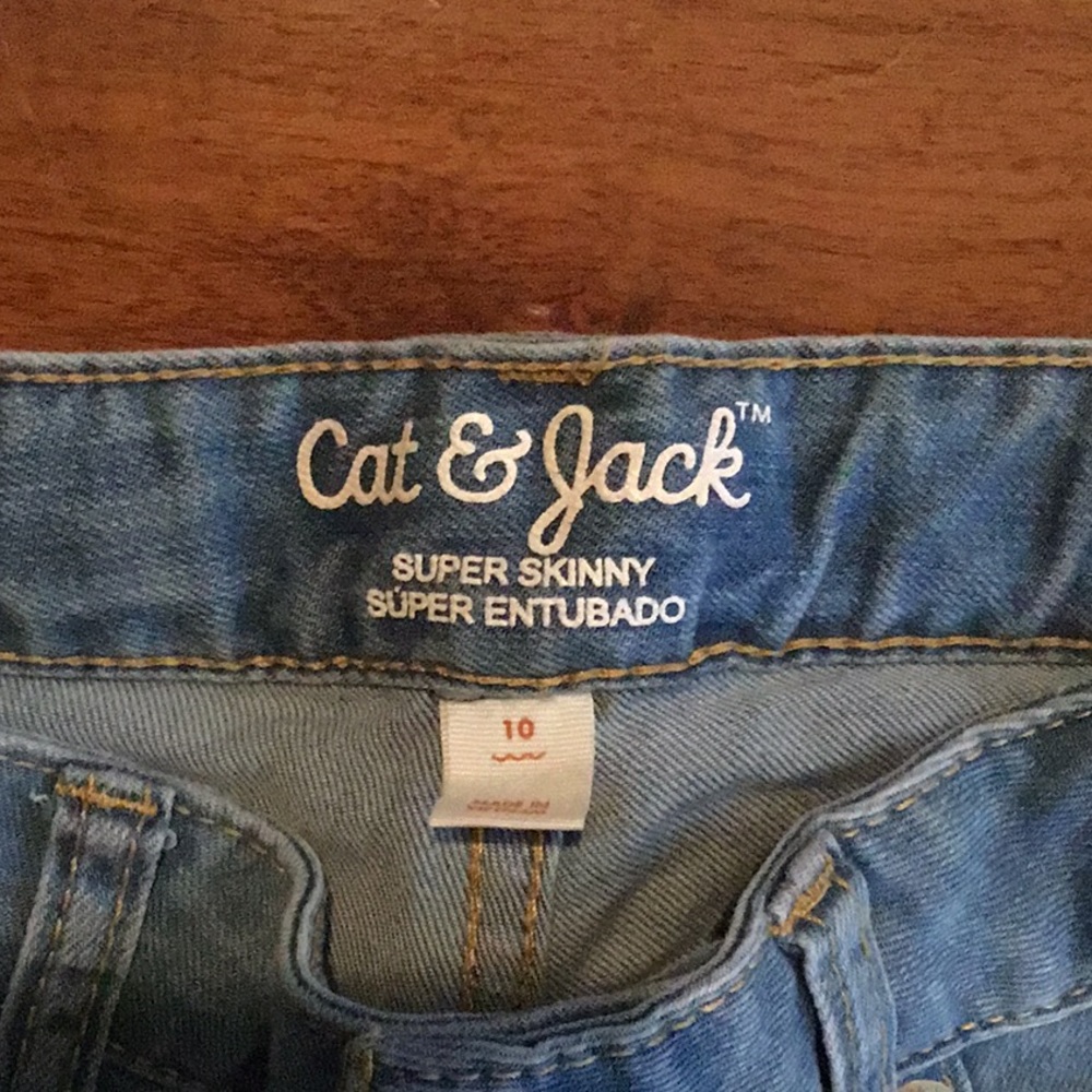 Cat & Jack Super Skinny  Jeans size 10 - Picture 5 of 6